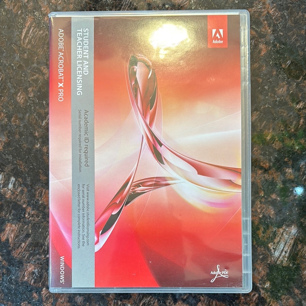 Adobe Acrobat X Pro Software